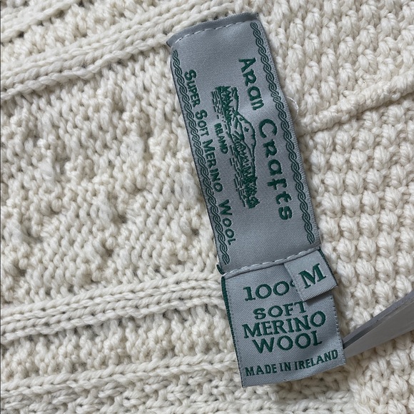 Aran Super Soft Open Aran Cardigan size Medium - Picture 5 of 9